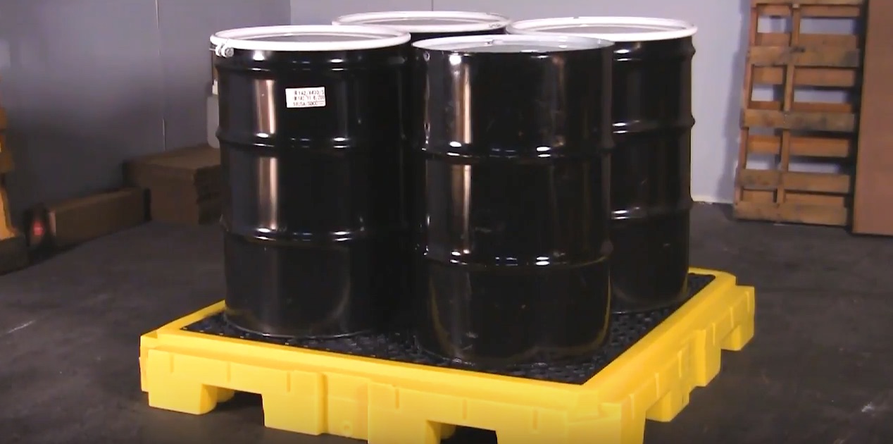 Spill Pallet P4 Plus Spill Containment Pallets SafeRack